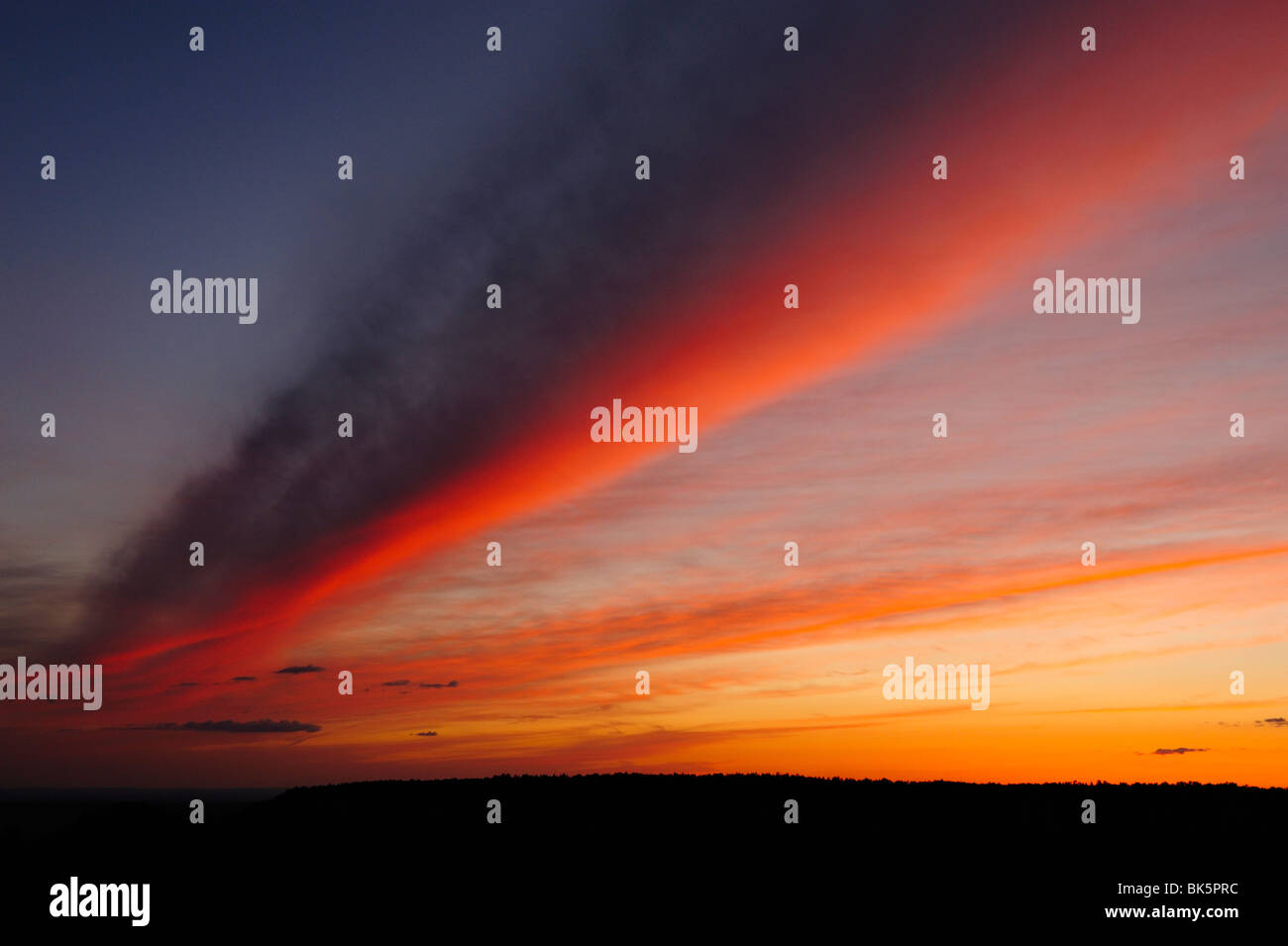 Tramonto sul Grand Canyon, Arizona, Stati Uniti d'America Foto Stock