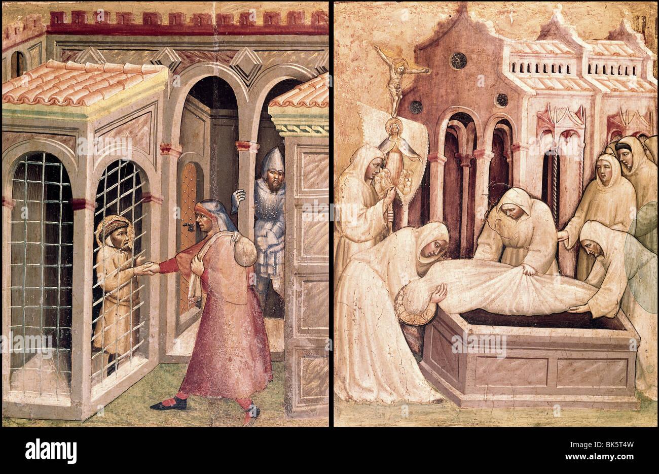 Opera di misericordia di Lorenzo Monaco, 1370-1425, Città del Vaticano, Musei Vaticani e gallerie Foto Stock