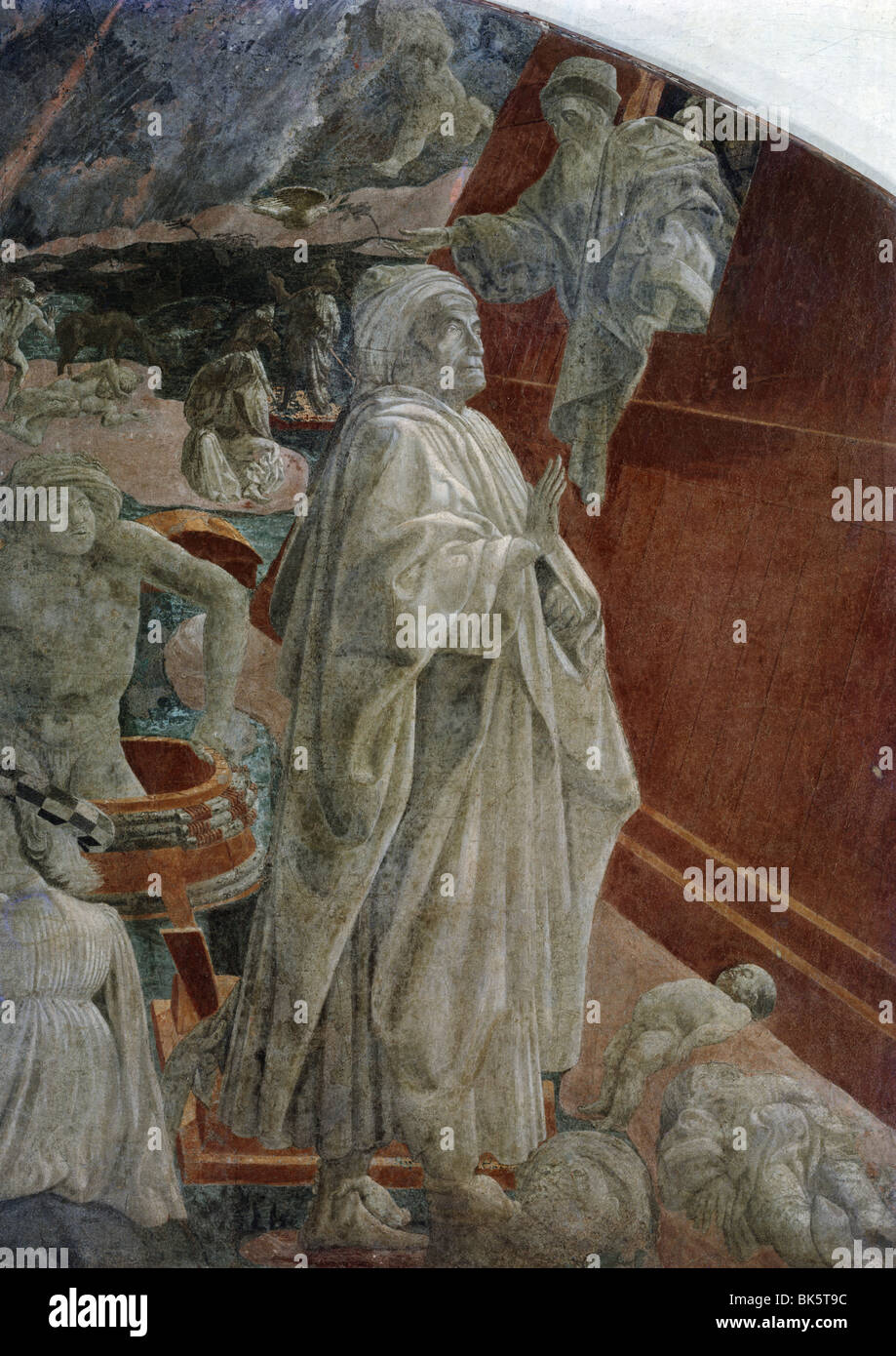 Il diluvio, da Paolo Uccello, 1397-1475, Italia, Firenze Santa Maria Novella Foto Stock