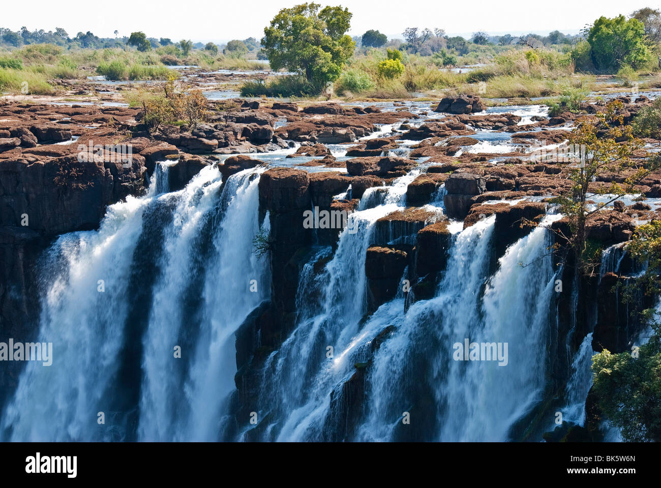 Victoria Falls Livingstone Zambia Foto Stock
