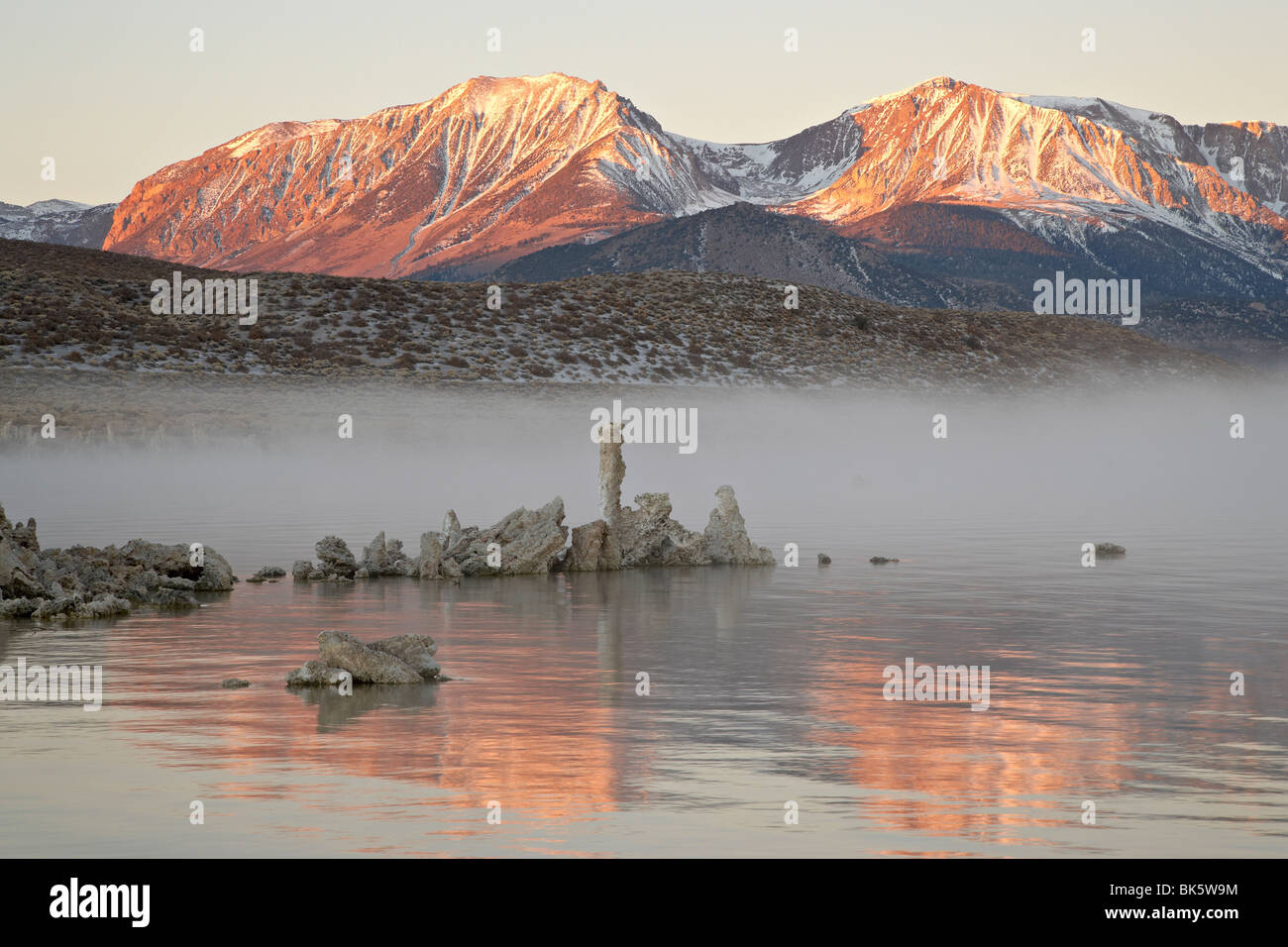 La luce del mattino, Mono Lake, California, Stati Uniti d'America, America del Nord Foto Stock