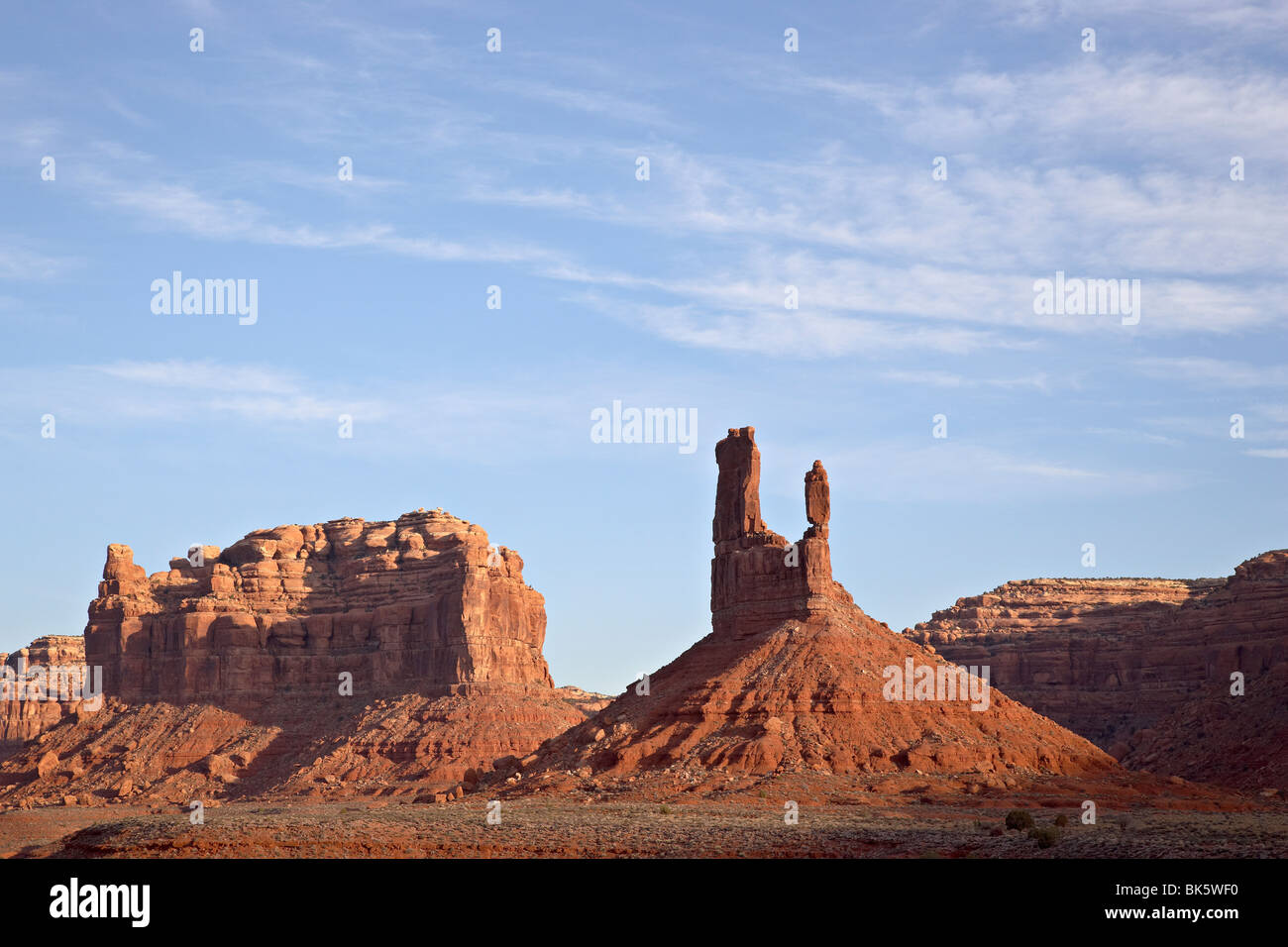 Le formazioni rocciose, la Valle degli Dèi, Utah, Stati Uniti d'America, America del Nord Foto Stock