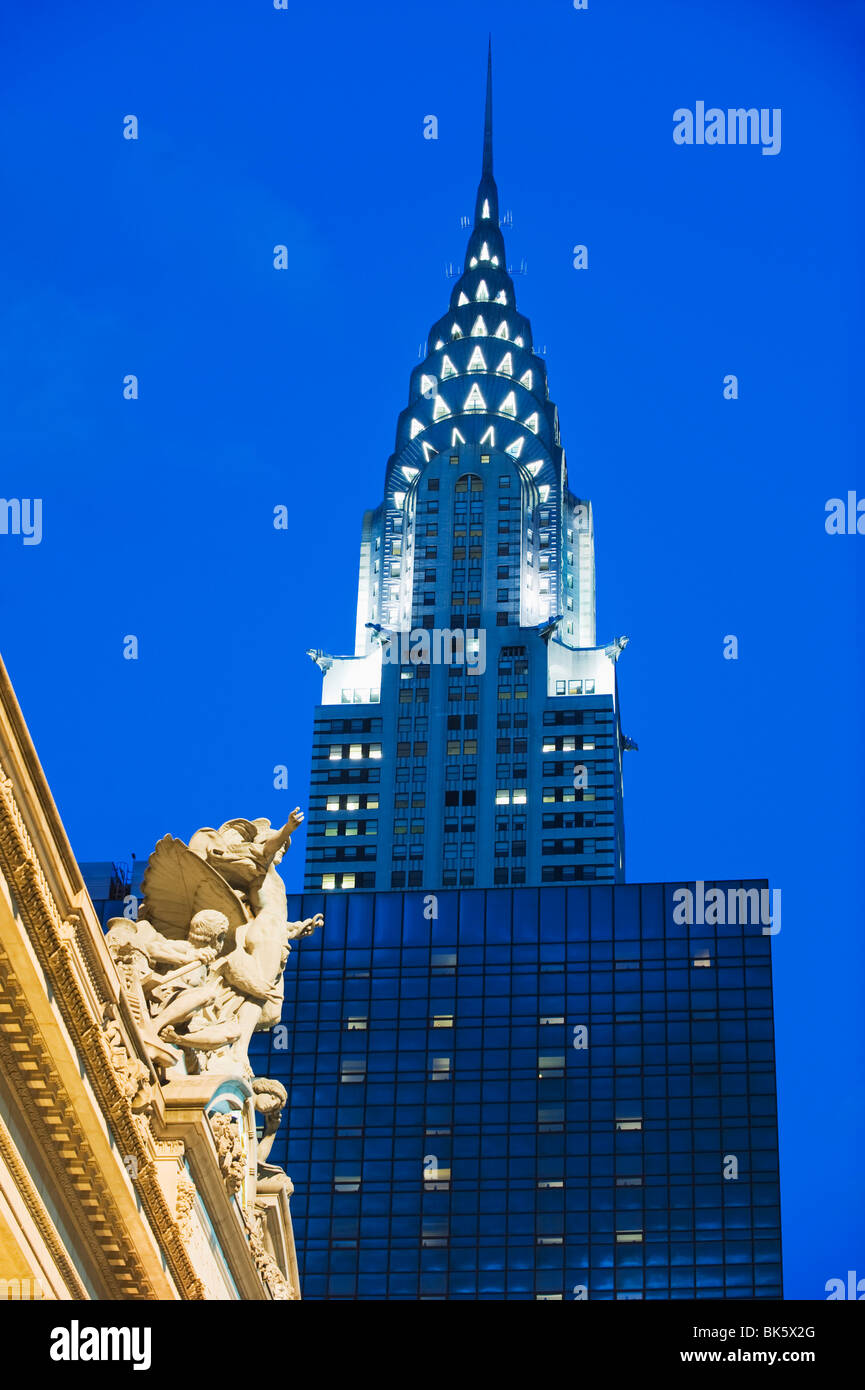 Chrysler Building a Grand Central Station, Manhattan, New York, New York, Stati Uniti d'America, America del Nord Foto Stock