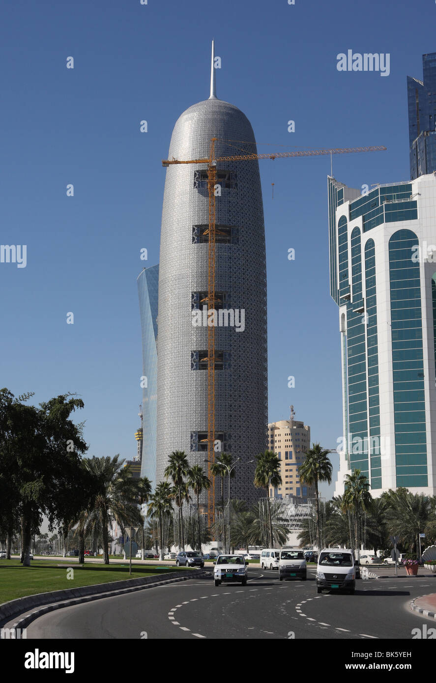 Highrise building a Doha / Qatar da architetto francese Jean Nouvel Foto Stock