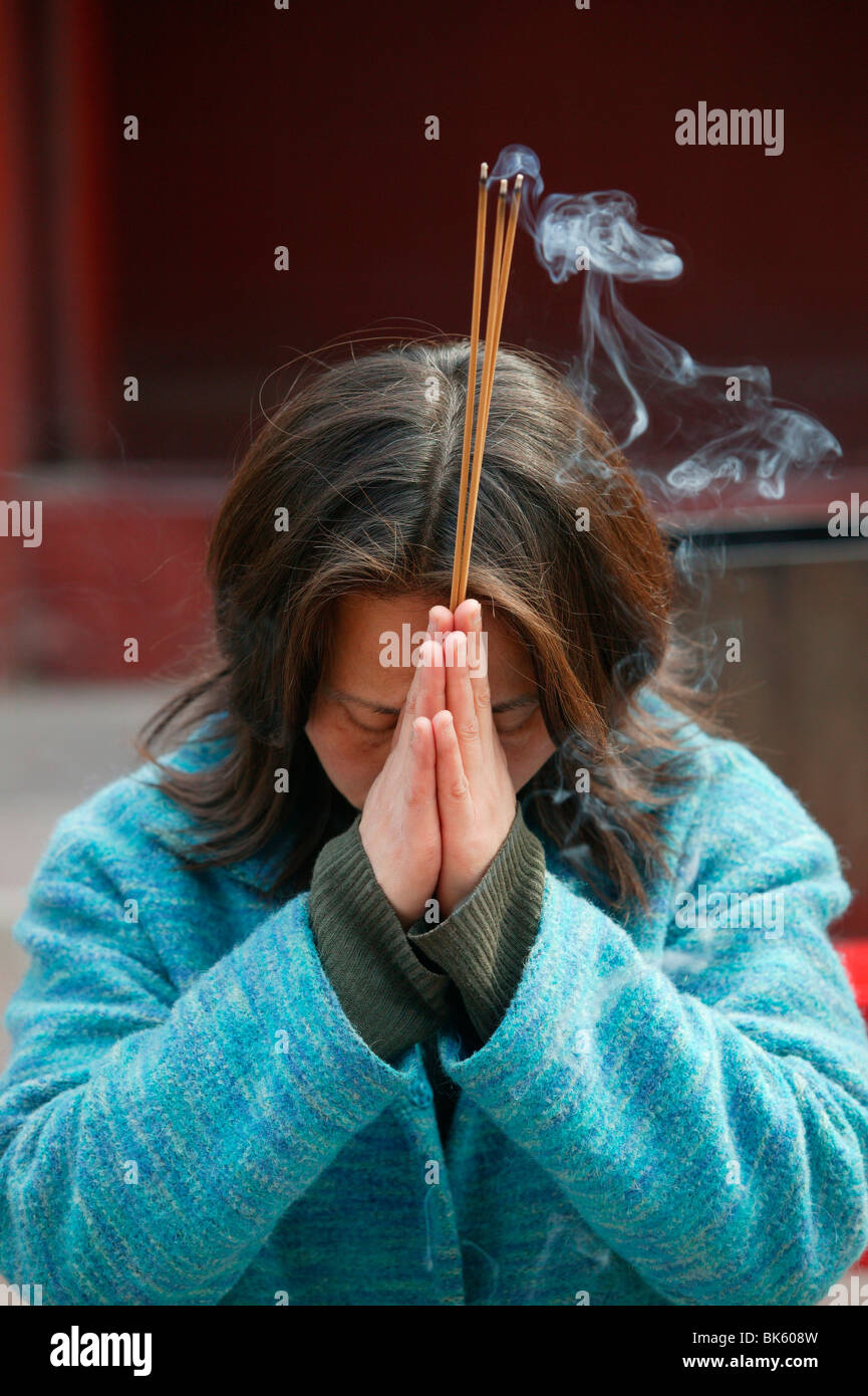 Il Tempio dei Lama a Pechino, Cina, Asia Foto Stock