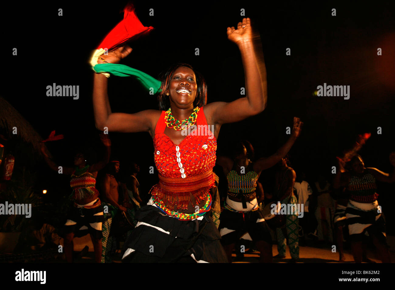 Ballerino senegalese, Saly, Thies, Senegal, Africa occidentale, Africa Foto Stock