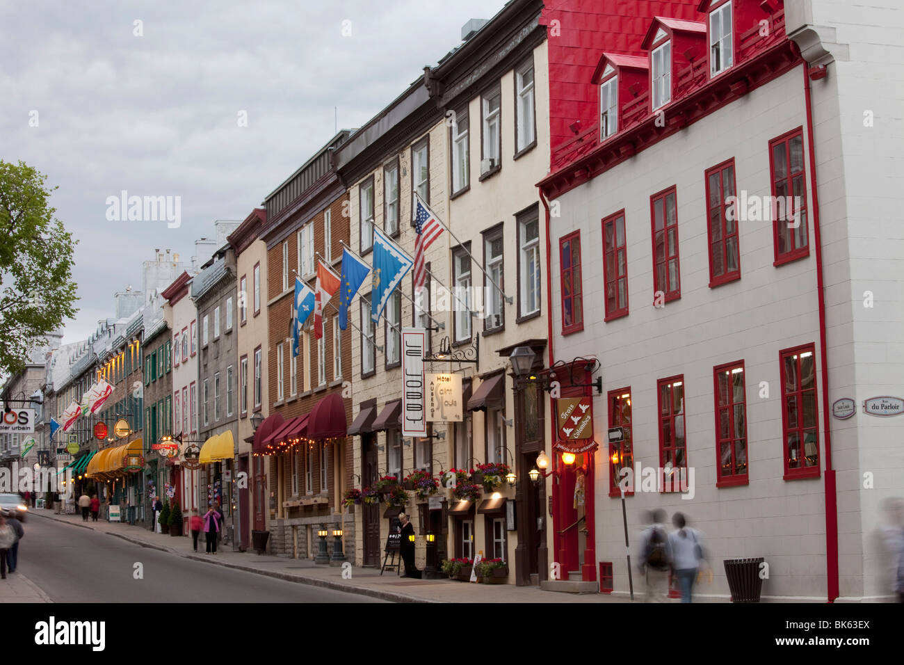Rue Saint Louis, Quebec City, Quebec, Canada, America del Nord Foto Stock