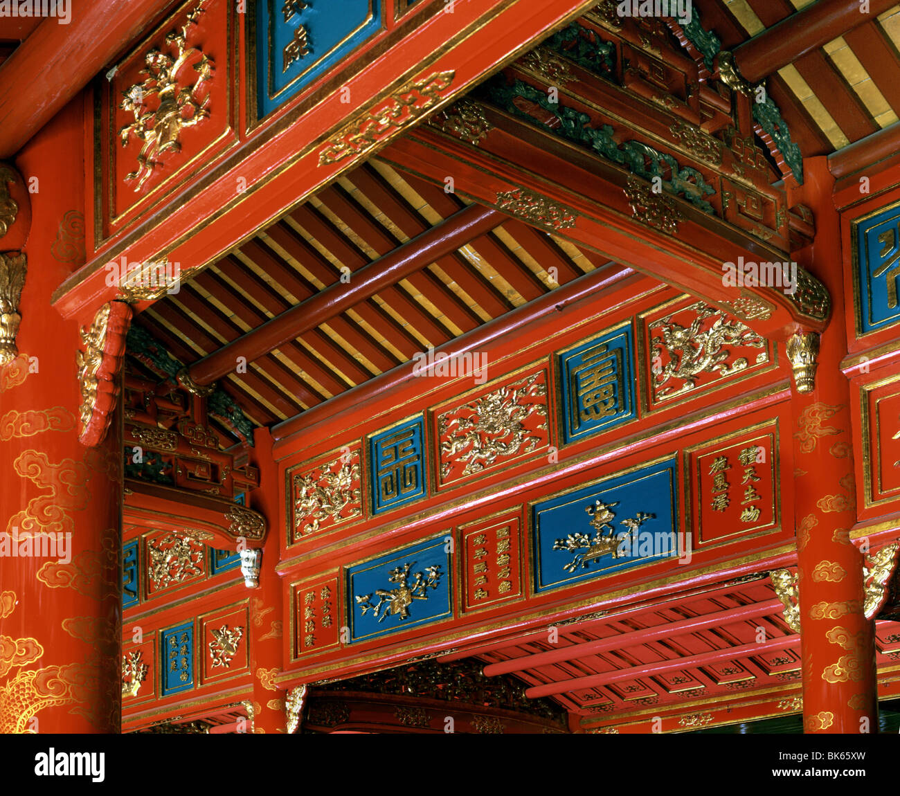 Influenza cinese nell'architettura, Royal mausolei, tonalità, Vietnam, Indocina, Asia sud-orientale, Asia Foto Stock