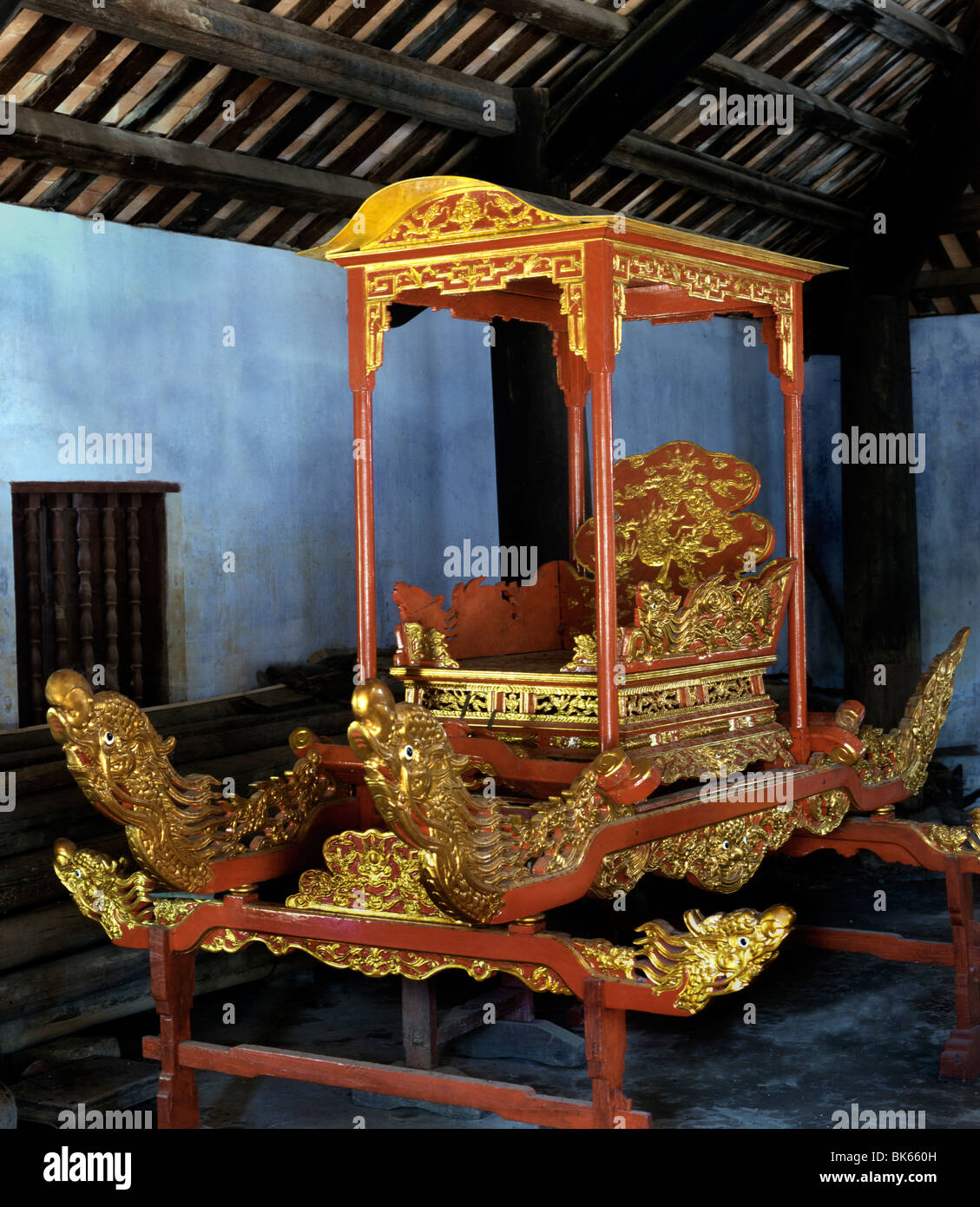 A Palanquin Dinh Duong Nu, tonalità, Vietnam, Indocina, Asia sud-orientale, Asia Foto Stock