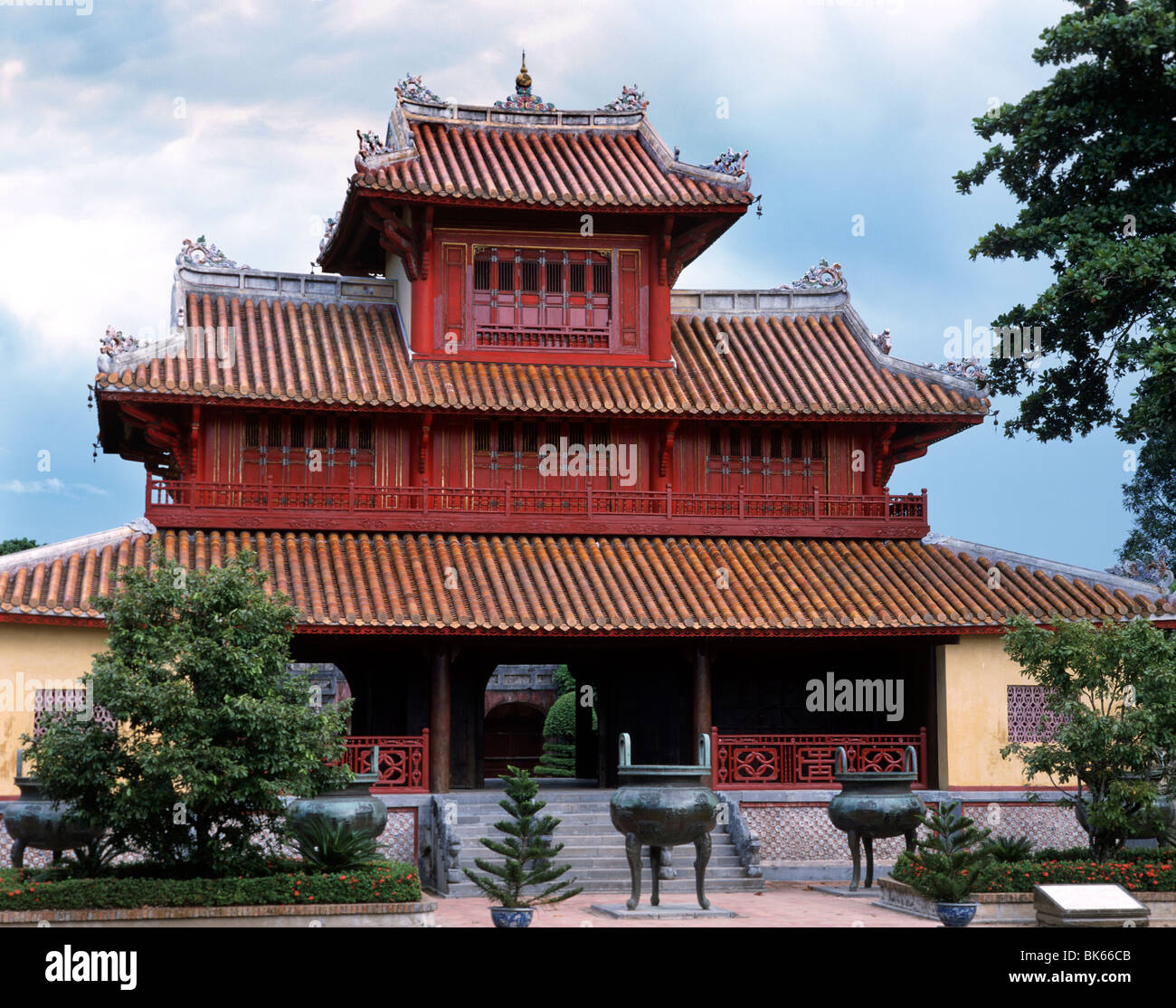 Hien Lam, il Padiglione della venuta gloriosa, la cittadella di Hue, Vietnam, Indocina, Asia sud-orientale, Asia Foto Stock