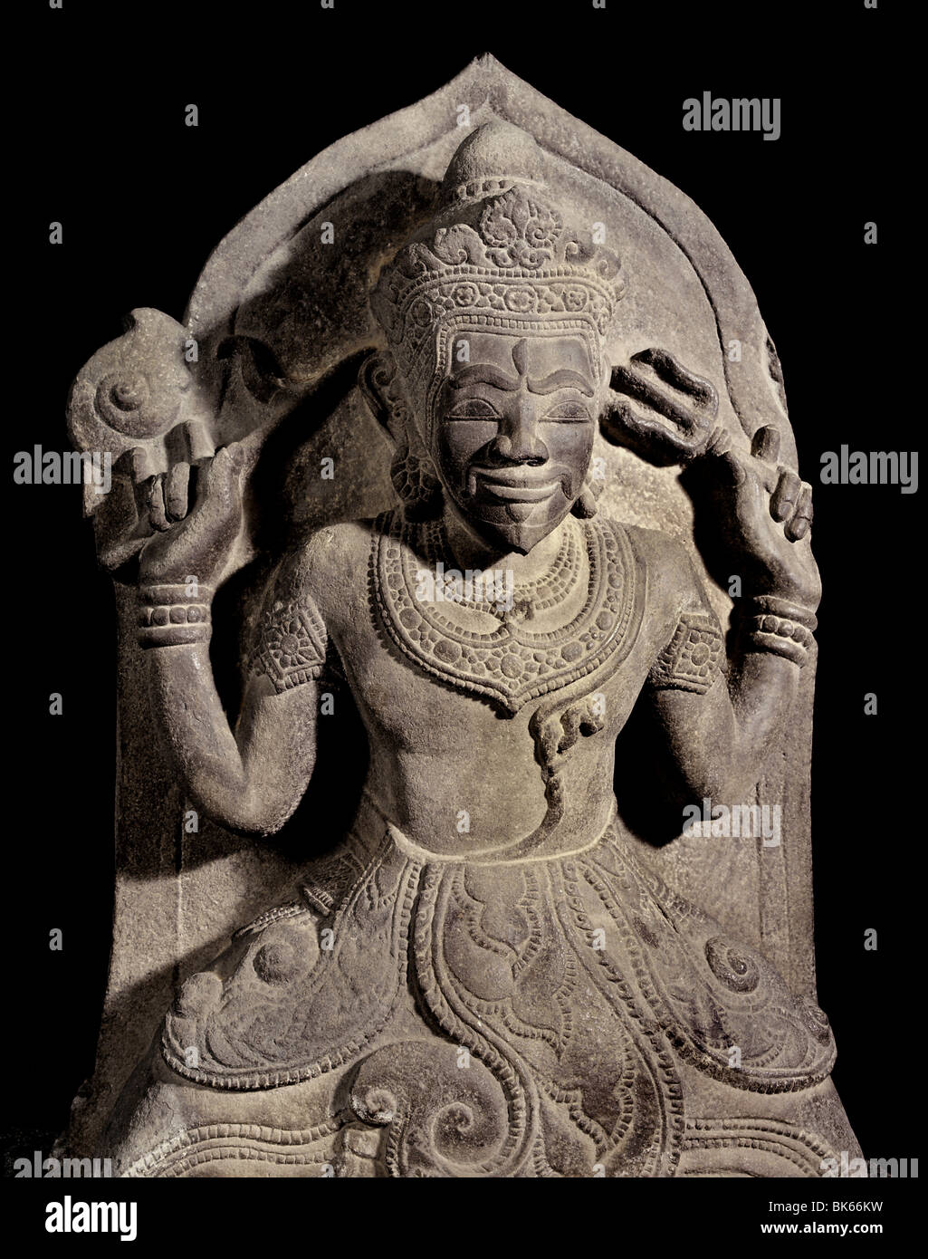 Shiva da Yang mamma, Cham arte risalenti al XV secolo, Cham Museum, Danang, Vietnam, Indocina, Asia sud-orientale, Asia Foto Stock