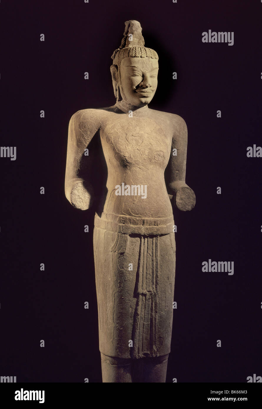 Shiva permanente da Mi figlio, Cham arte a partire dal VIII secolo Danang Museum, Vietnam, Indocina, Asia sud-orientale, Asia Foto Stock