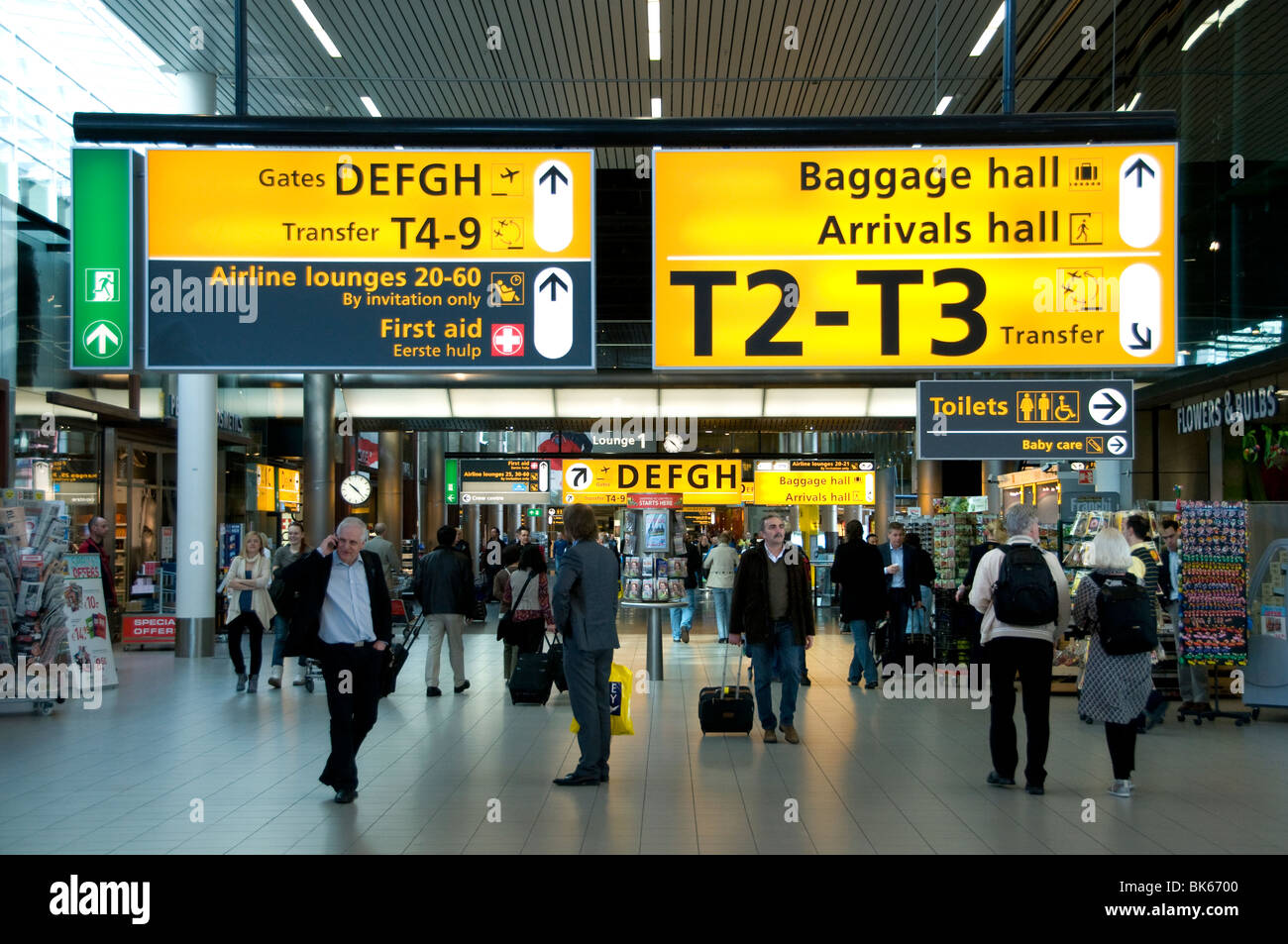 L'aeroporto di Schiphol aereo Amsterdam Paesi Bassi Foto Stock