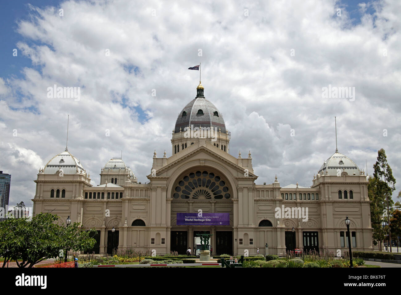 Royal Exhibition Building, patrimonio mondiale dell UNESCO a Melbourne, Victoria, Australia Foto Stock