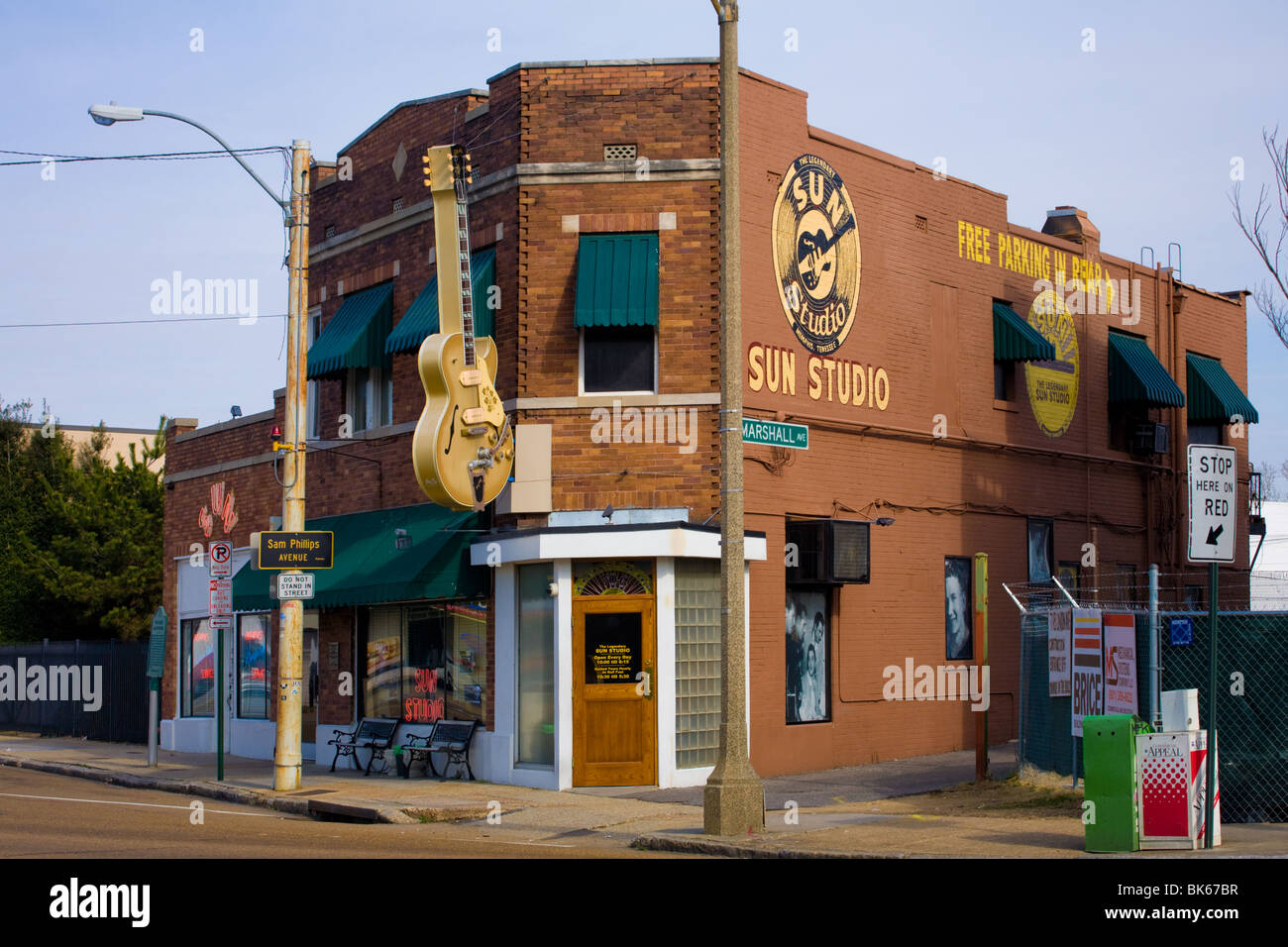 Il leggendario Sun Studio a Memphis, Tennessee, ground zero la musica rock anni cinquanta Foto Stock