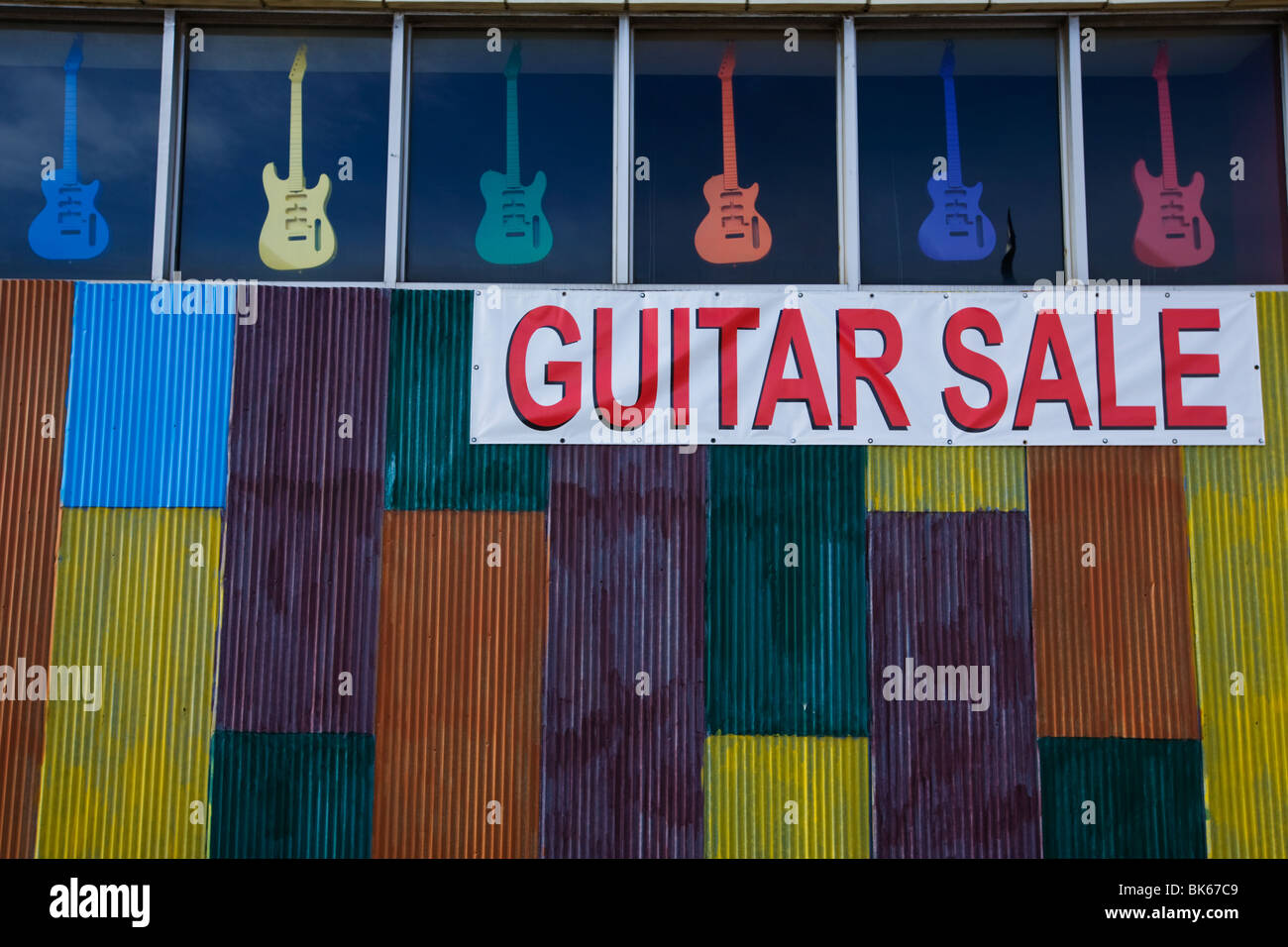 Workshop di chitarra a Memphis, Tennessee Foto Stock