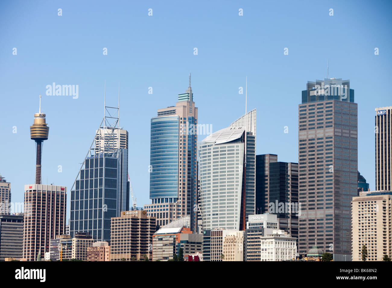 Il Quartiere Affaristico Centrale di Sydney, Australia. Foto Stock