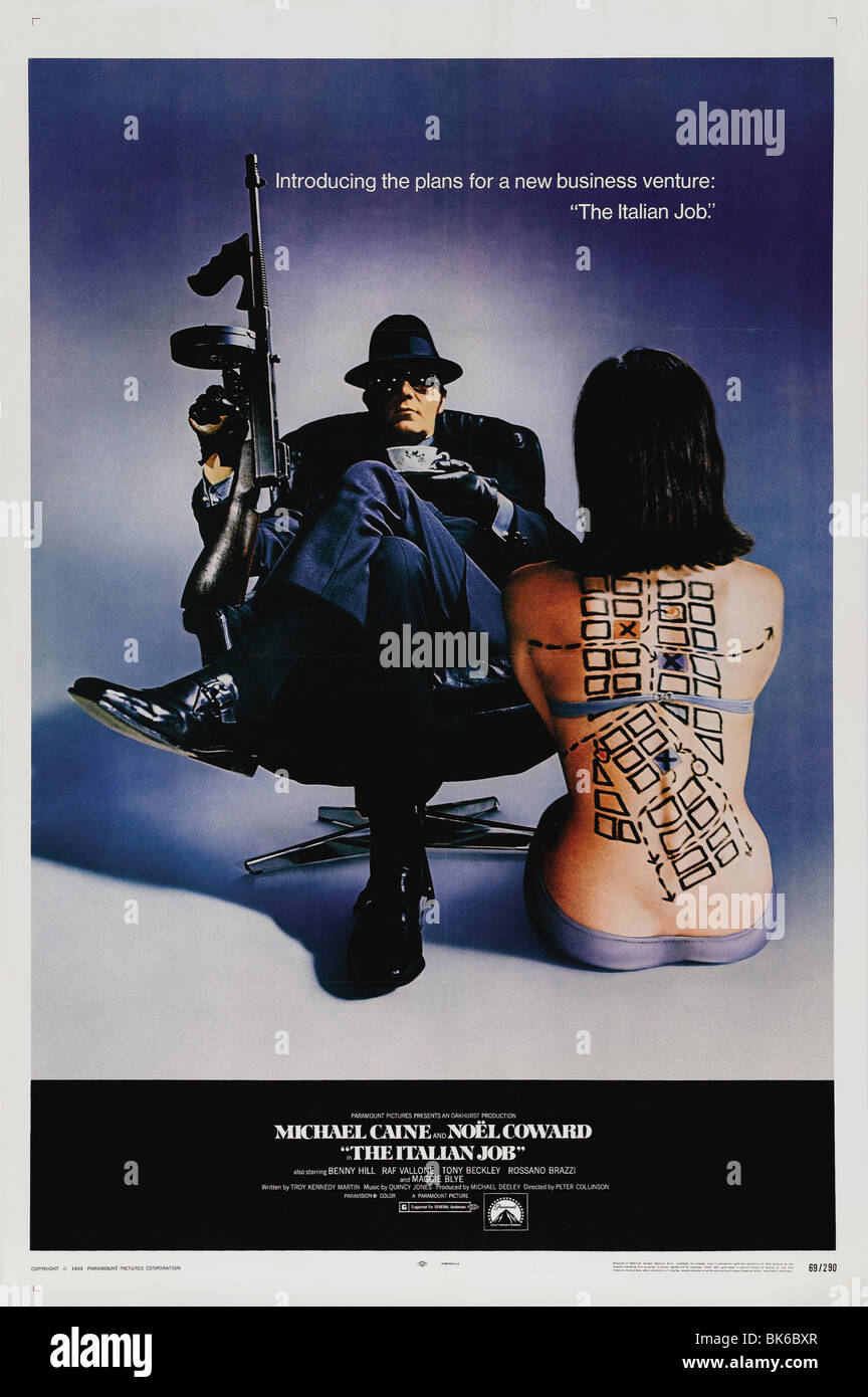 Il job italiano Anno : 1969 Direttore : Peter Collinson poster del filmato Foto Stock