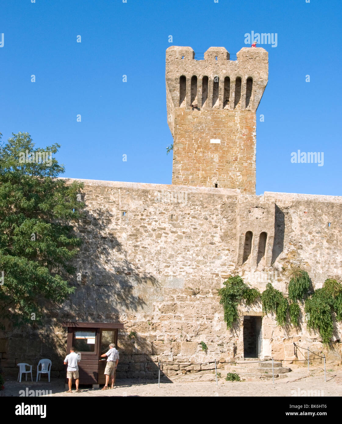 Dettaglio del Castello di Populonia Toscana Foto Stock