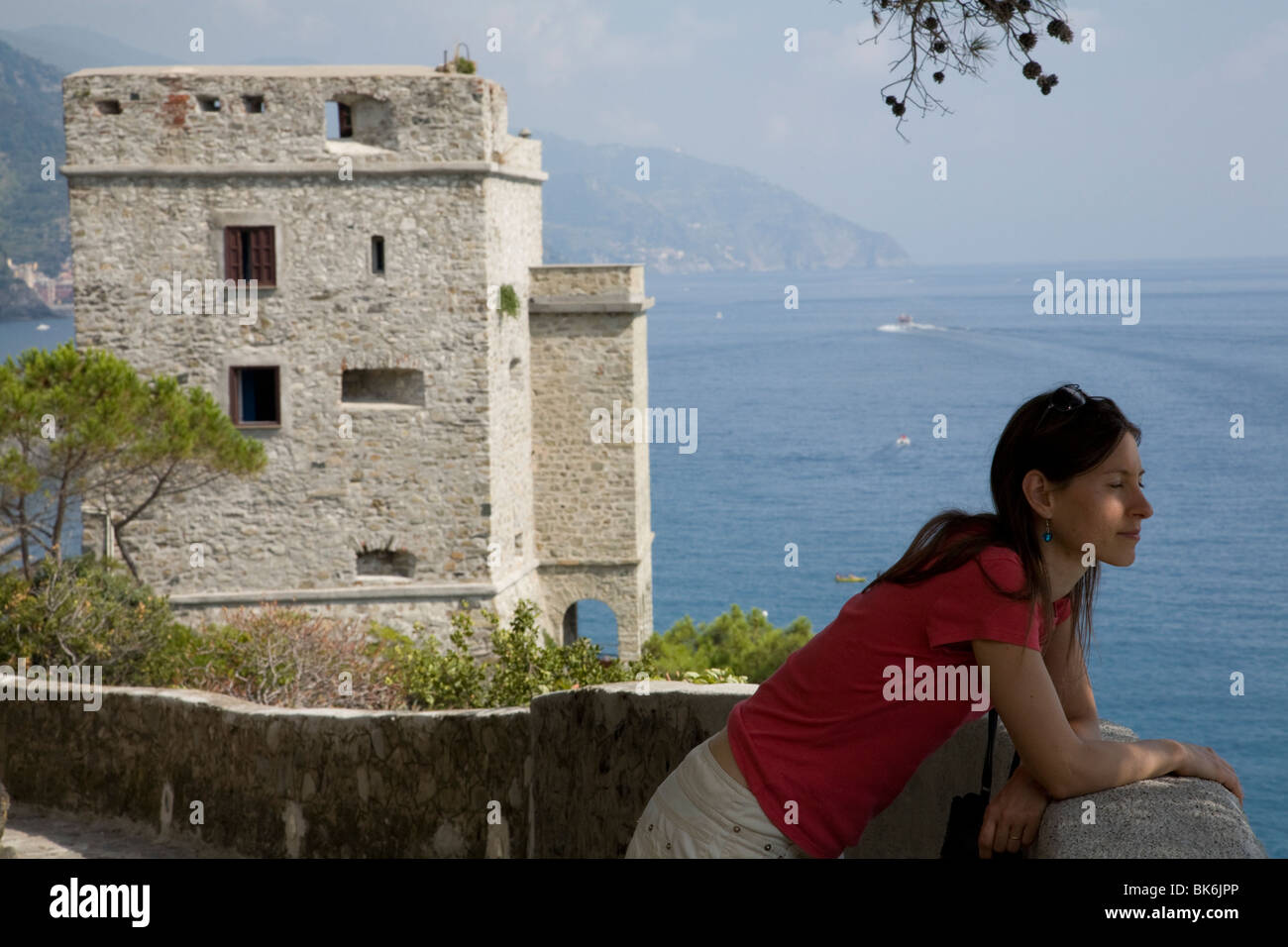 Monterosso al Mar, Liguria, Italia. Primo di cinque città e villaggi in Cinque Terre, cinque terre. Foto Stock
