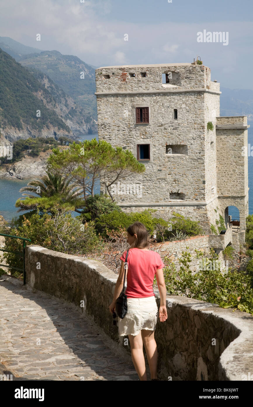 Monterosso al Mar, Liguria, Italia. Primo di cinque città e villaggi in Cinque Terre, cinque terre. Foto Stock