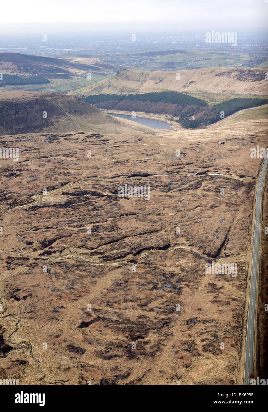 Saddleworth Moor, Lancashire Pennines, nell Inghilterra del Nord Foto Stock