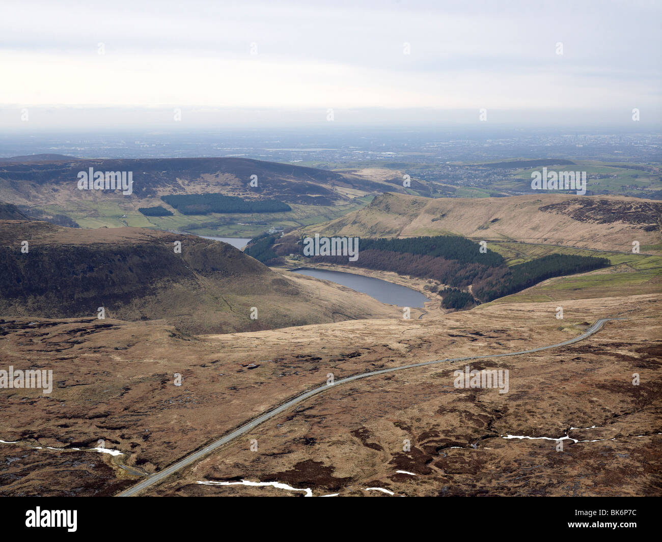 Saddleworth Moor, Lancashire Pennines, nell Inghilterra del Nord Foto Stock