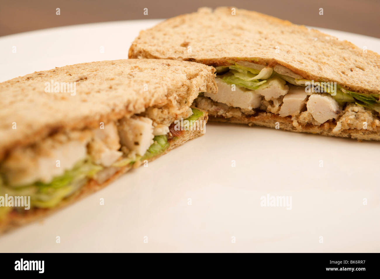 Arrosto di Sandwich di Pollo Foto Stock
