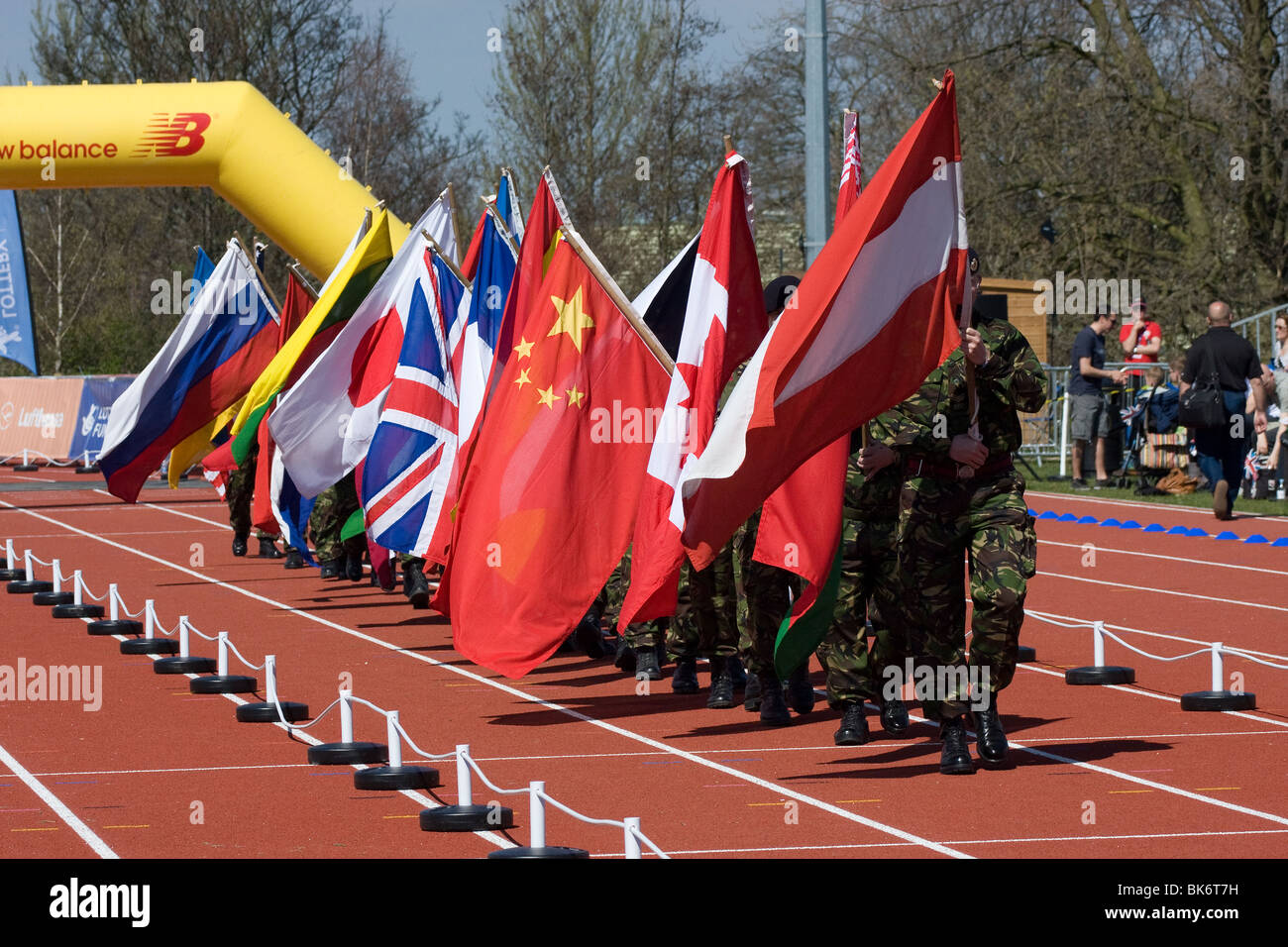 Coppa del mondo di pentathlon serie show jumping event Medway Park Gllingham Kent Foto Stock