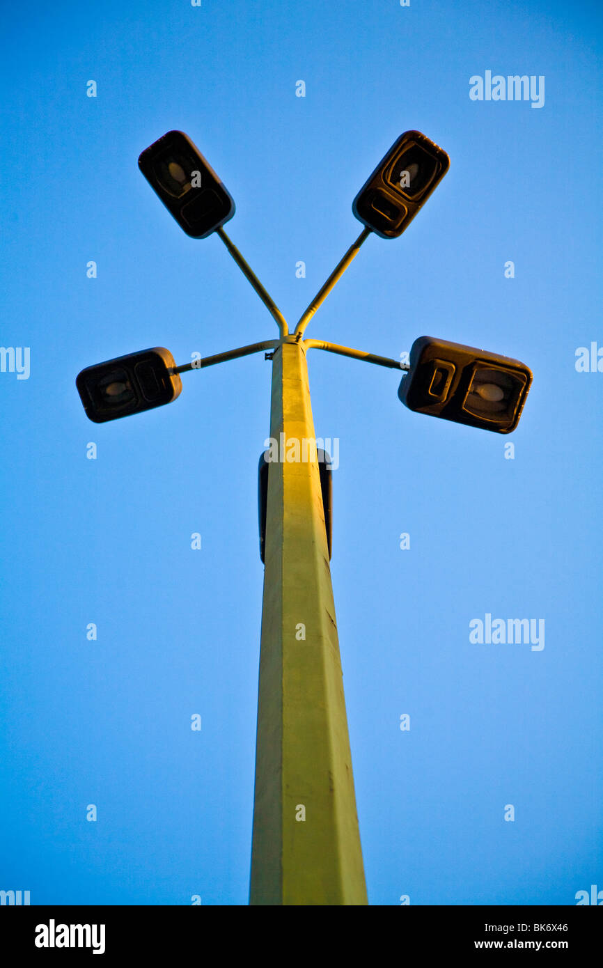 La Strada Vecchia Europa della lampada Foto Stock