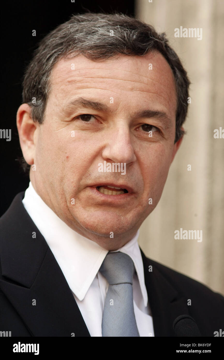 BOB IGER MICHAEL D. EISNER Hollywood Walk of Fame HOLLYWOOD LOS ANGELES STATI UNITI D'AMERICA 25 Aprile 2008 Foto Stock