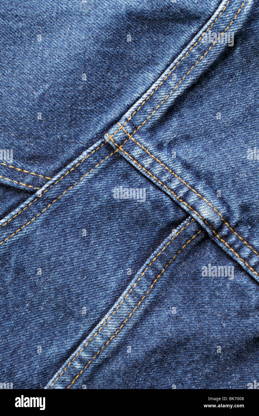 Primo piano di un jeans denim camicia Foto Stock