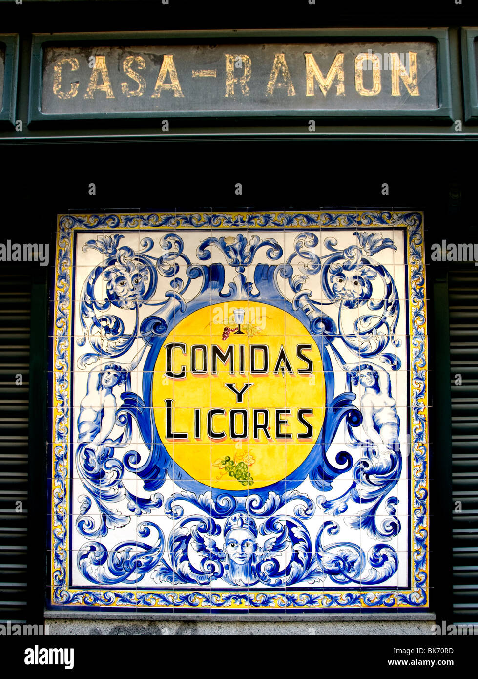 Comidas Casa Ramon Vecchia Madrid Spagna Bar Pub ristorante Cafe Foto Stock