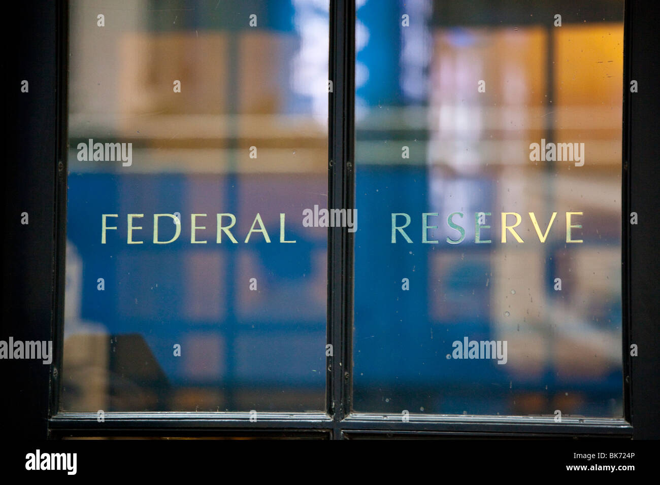 Federal Reserve Bank, Manhattan New York City Foto Stock