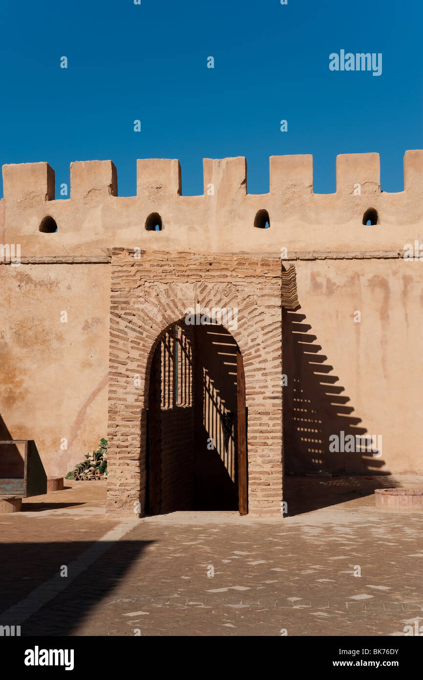 Antichi sotterranei per i cristiani, ingresso, Meknes, Marocco. Foto Stock
