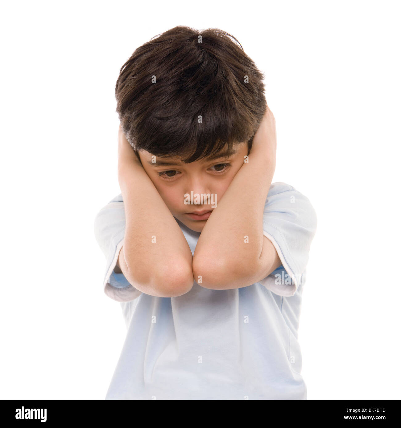 Ragazzo autistico Foto Stock