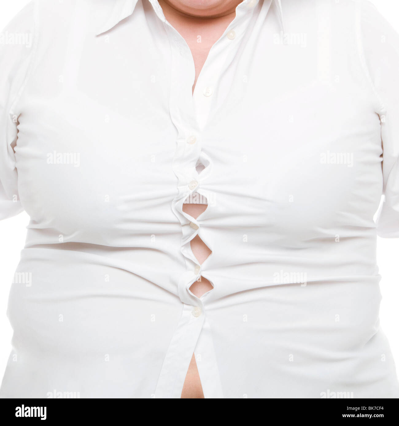 Donna sovrappeso Foto Stock