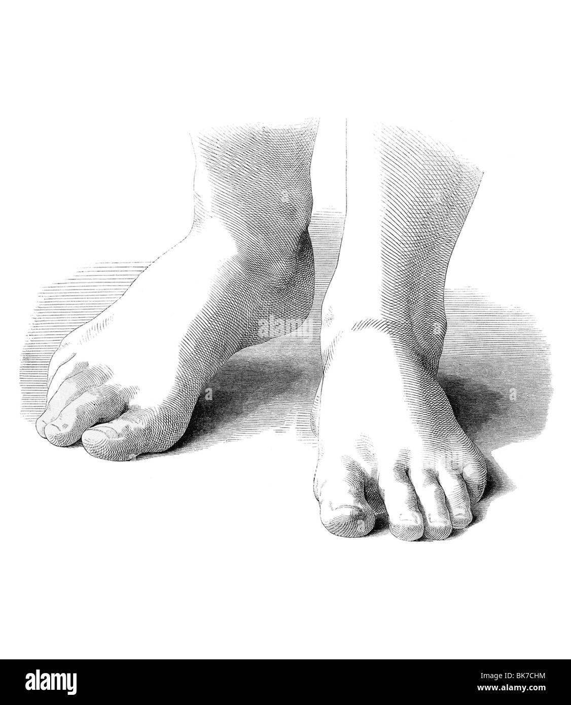 Piedi, opere d'arte Foto Stock