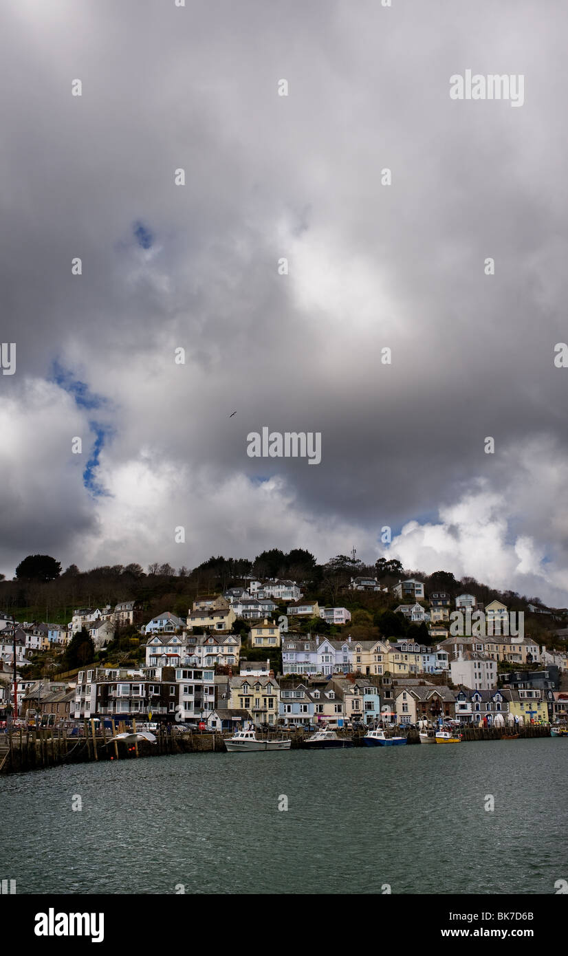 Case in West Looe in Cornovaglia. Foto di Gordon Scammell Foto Stock