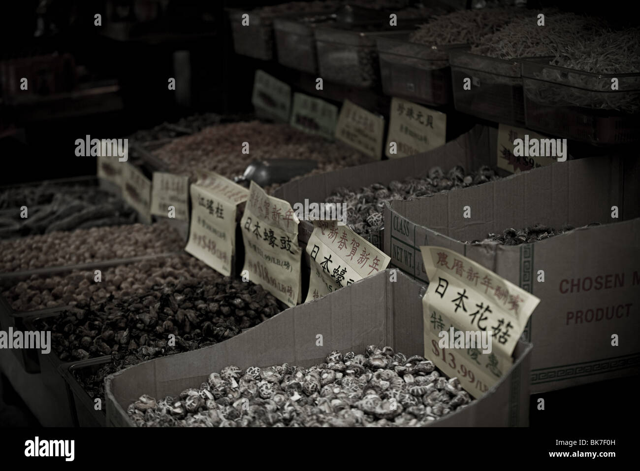 Stallo nella China town di new york Foto Stock