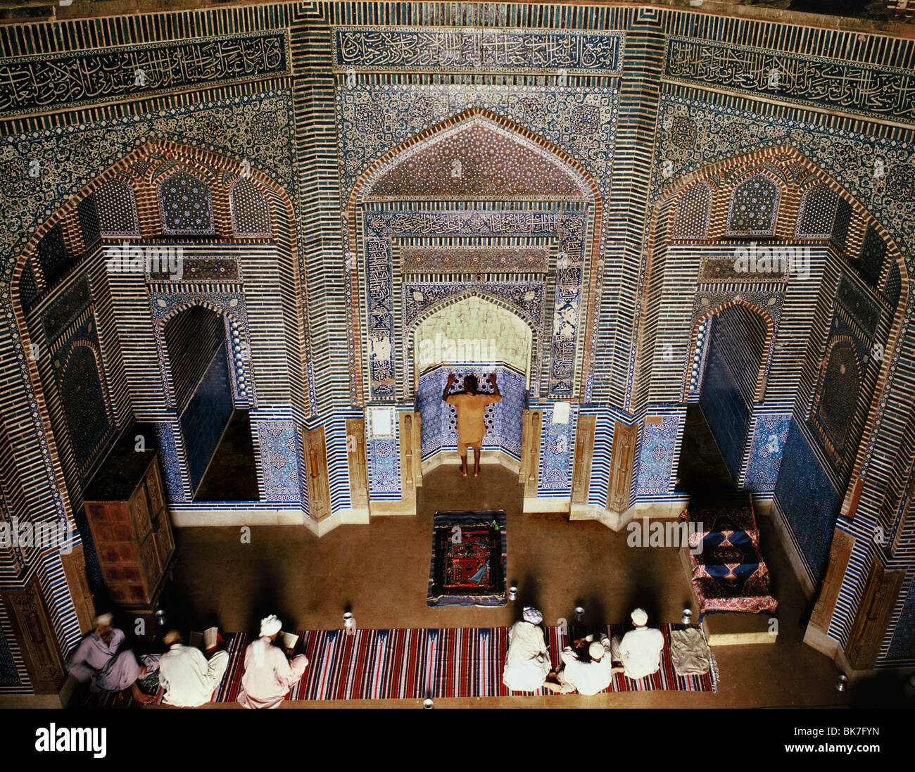 Shah Jehan la moschea, risalente agli inizi del secolo XVII, Thatta, Pakistan, Asia Foto Stock