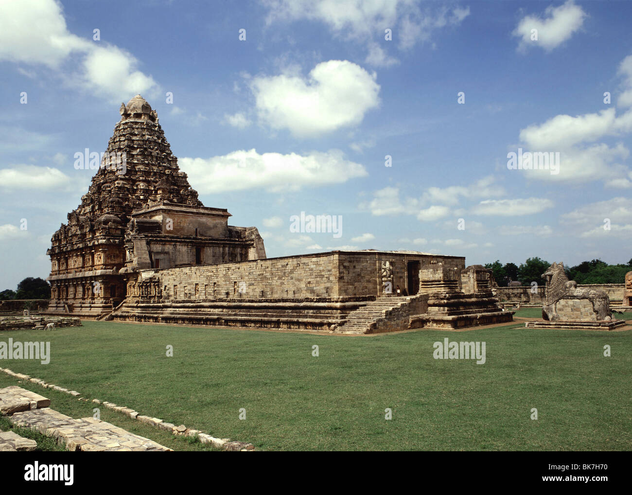 Il grande tempio dei Chola, Gangaikondacholapuram, Tamil Nadu, India, Asia Foto Stock