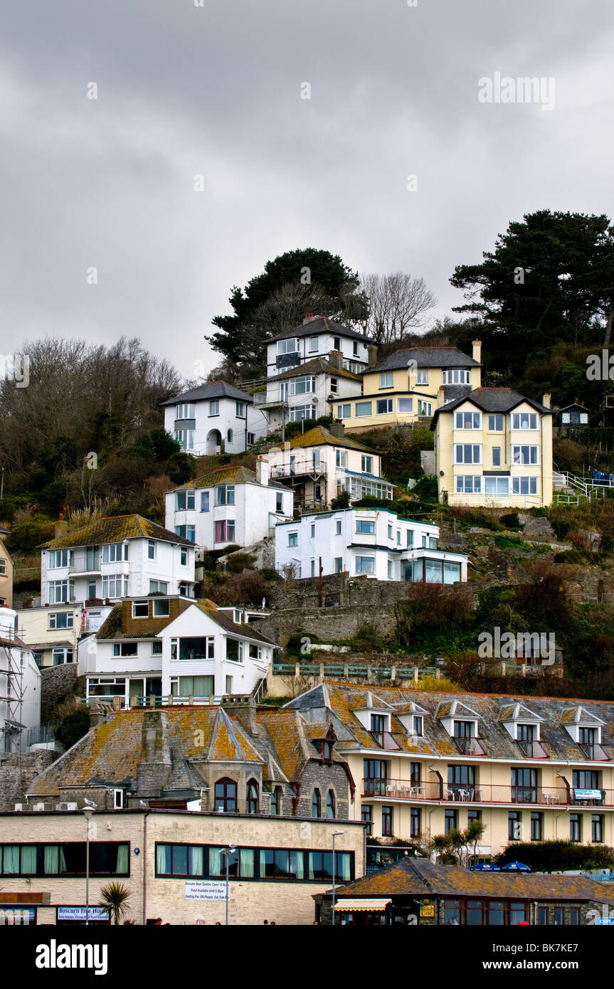 Case in West Looe in Cornovaglia. Foto Stock
