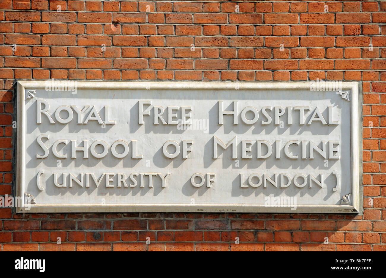 Il Royal Free Hospital School of Medicine (Università di Londra) Inghilterra England Regno Unito Foto Stock