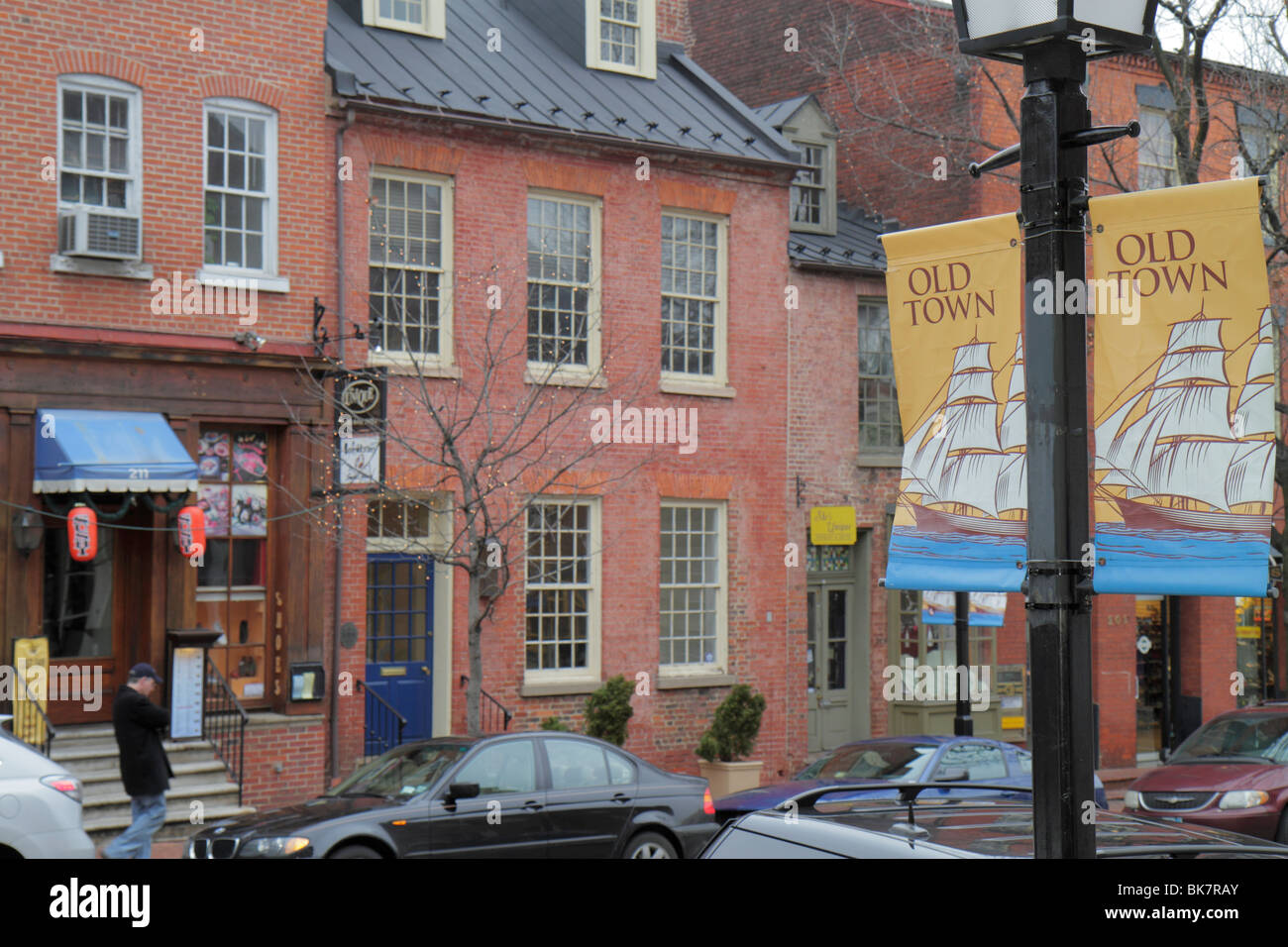 Alexandria Virginia, Old Town, King Street, quartiere storico, ristorante ristoranti cibo ristoranti mangiare caffè bistrot, servizio, cucina, shopping sh Foto Stock
