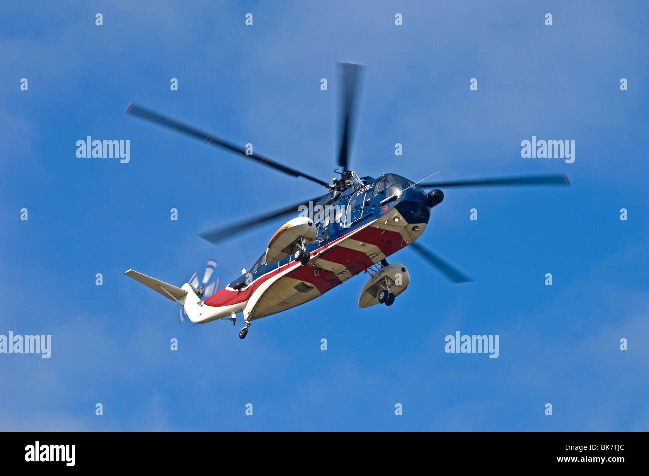 Sikorsky S-61n Mk2 elicottero azionato da British International Aberdeen. SCO 6148 Foto Stock