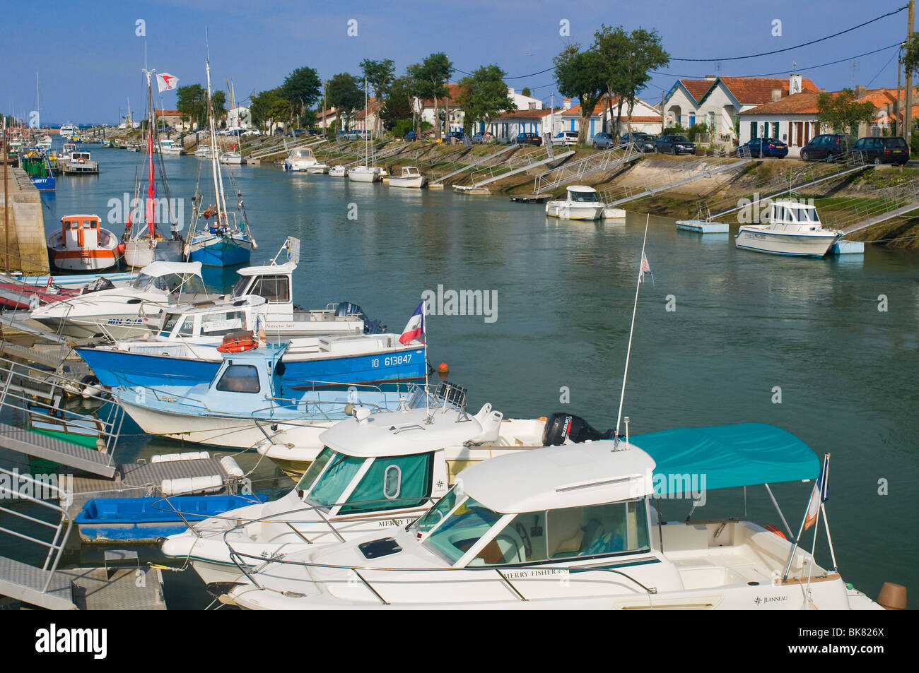 Boyardville fairway canale (Isola di Oléron, Francia) Foto Stock