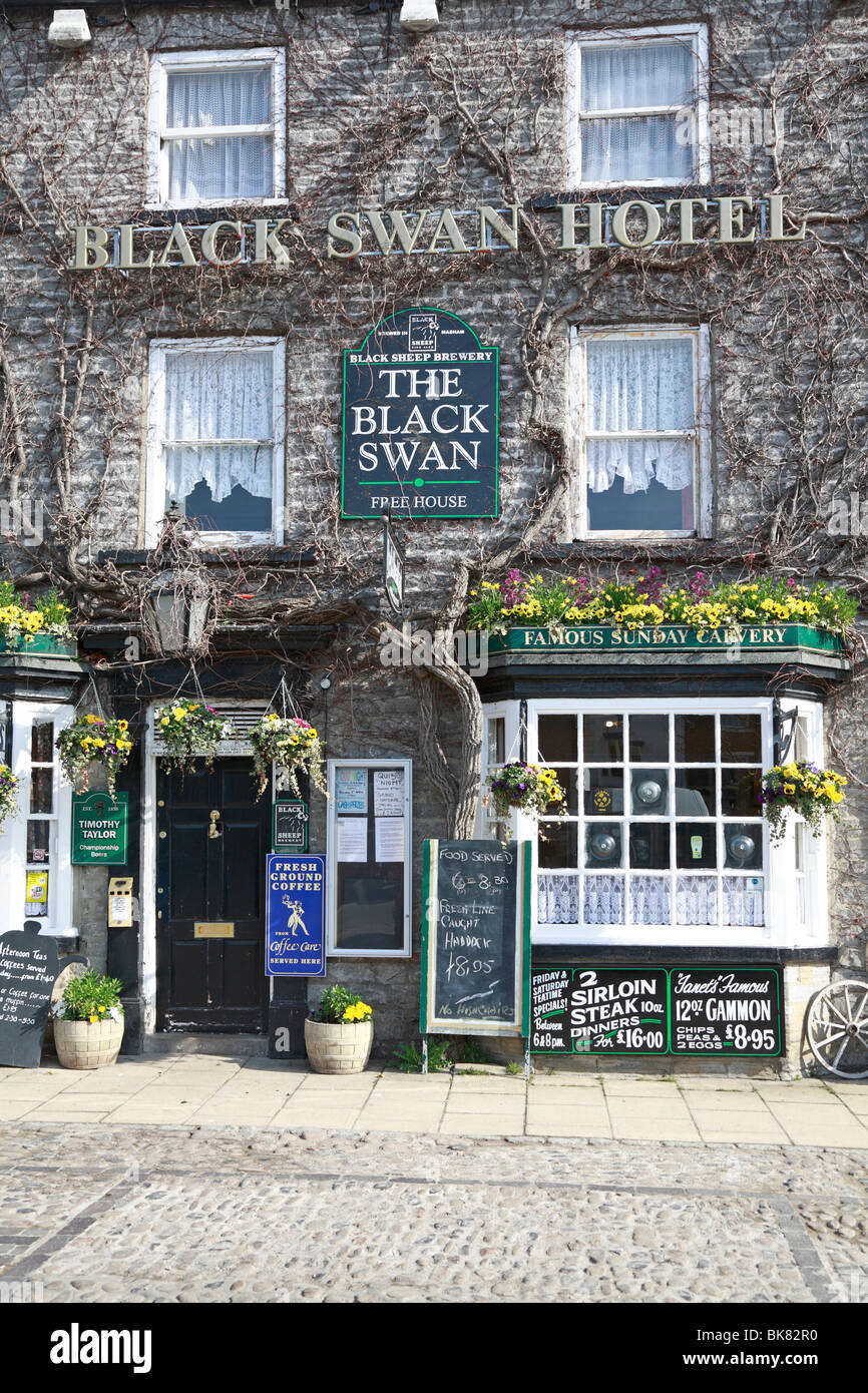 Black Swan Hotel, Leyburn, North Yorkshire, Inghilterra, Regno Unito. Foto Stock