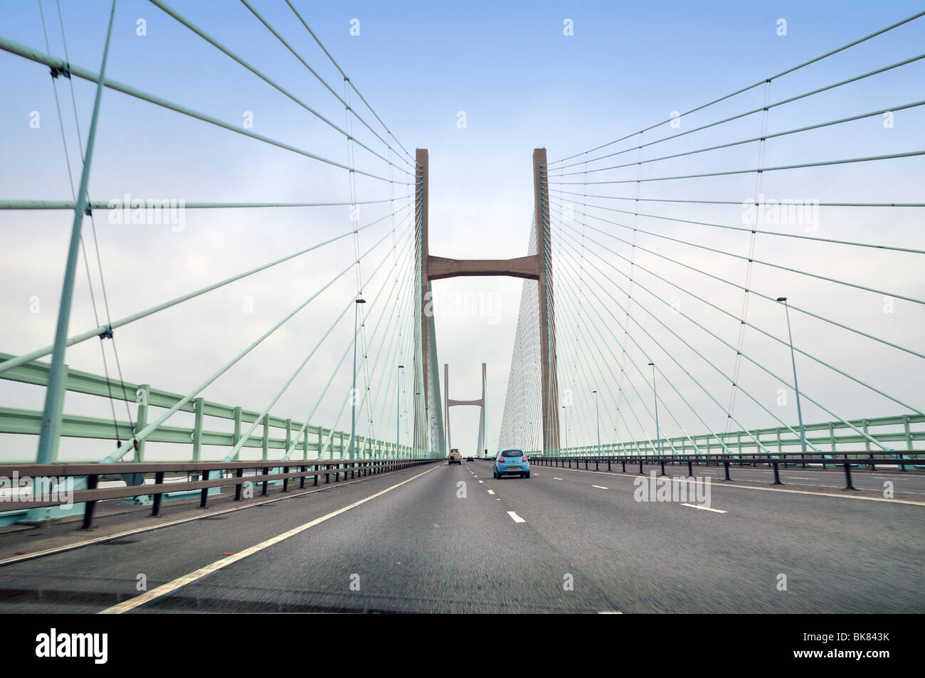 Il Principe di Galles bridge,la seconda Severn ponte stradale tra Inghilterra e Galles, Regno Unito Foto Stock