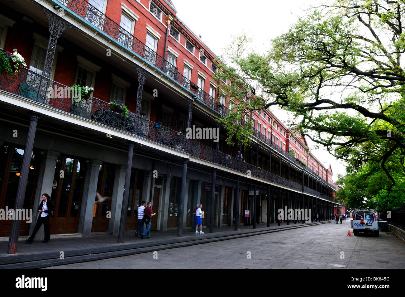 Scena di strada. New Orleans, Stati Uniti d'America. Foto Stock